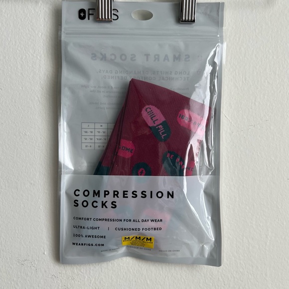 Figs Accessories - Deep cranberry figs compression socks